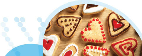 עוגיות בצורת לב